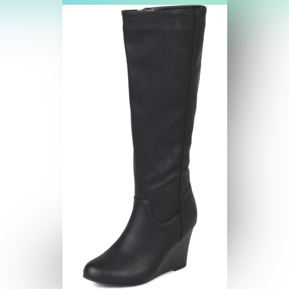 NWT) Journee Womens Langly Wedge Knee High Boots Size 8.5